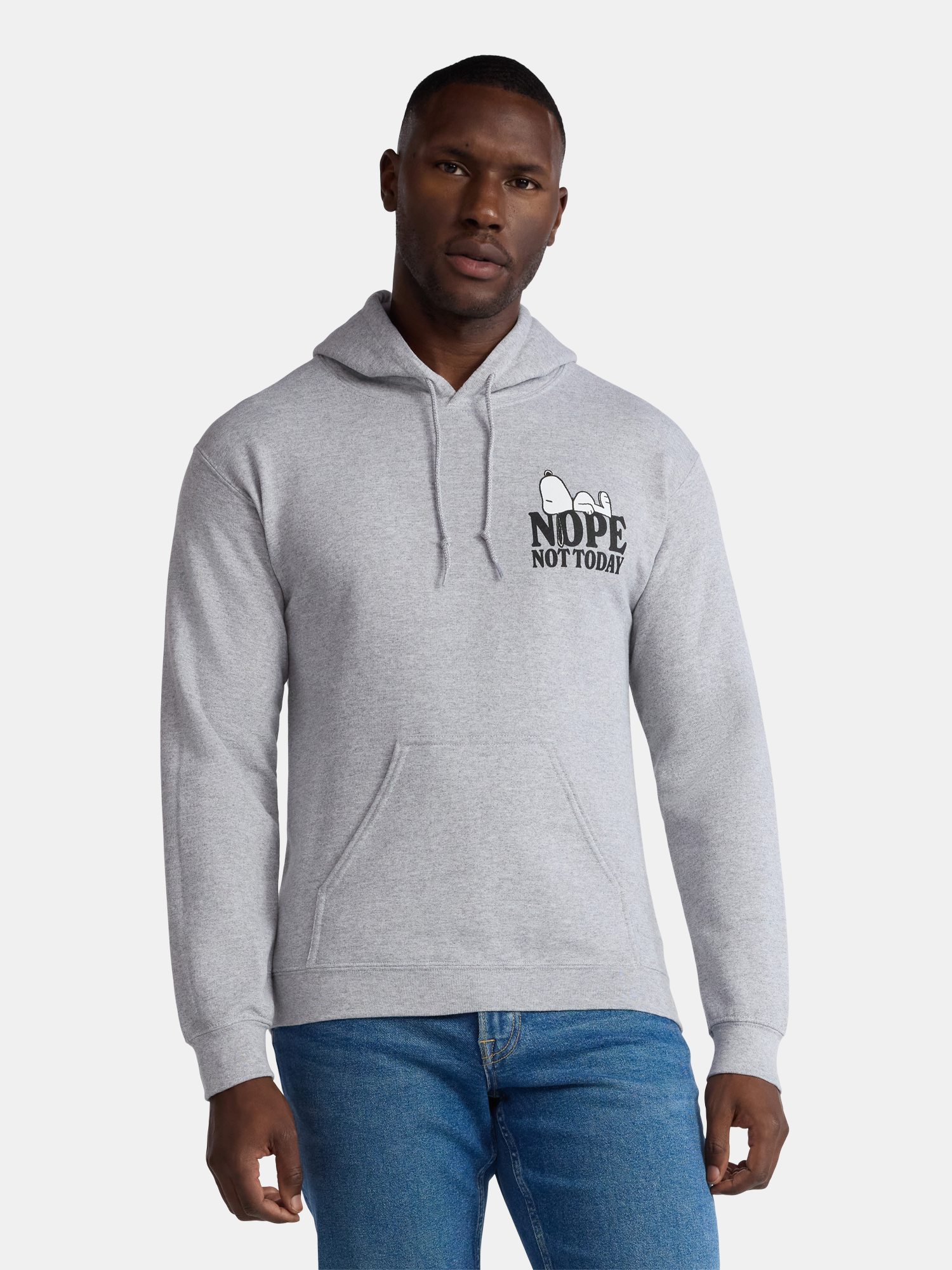 Snoopy Tomorrow Men's \u0026 Big Men's Graphic Hooded Sweatshirt with Long Sleeves, Sizes S-3XL